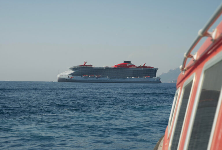 Tendering to the Scarlet Lady in Mediterranean Sea