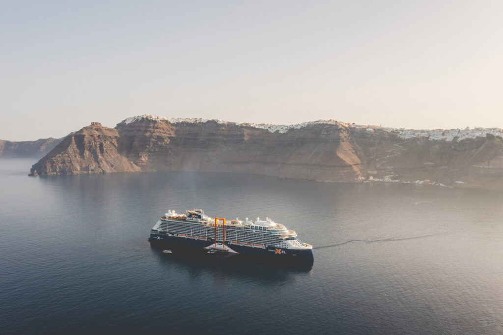 Celebrity Xcel in Santorini