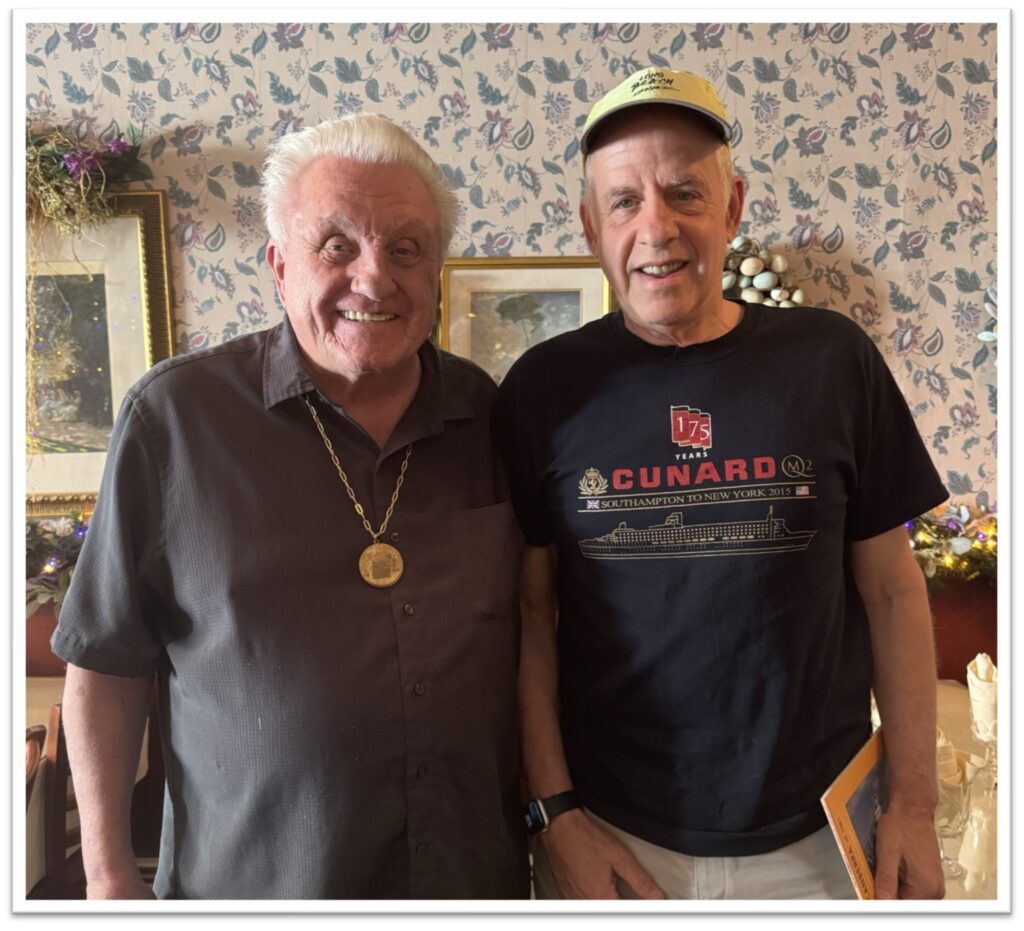 Bill Miller with Dr. Nelson Arnstein (right). Photo courtesy of William H. Miller.