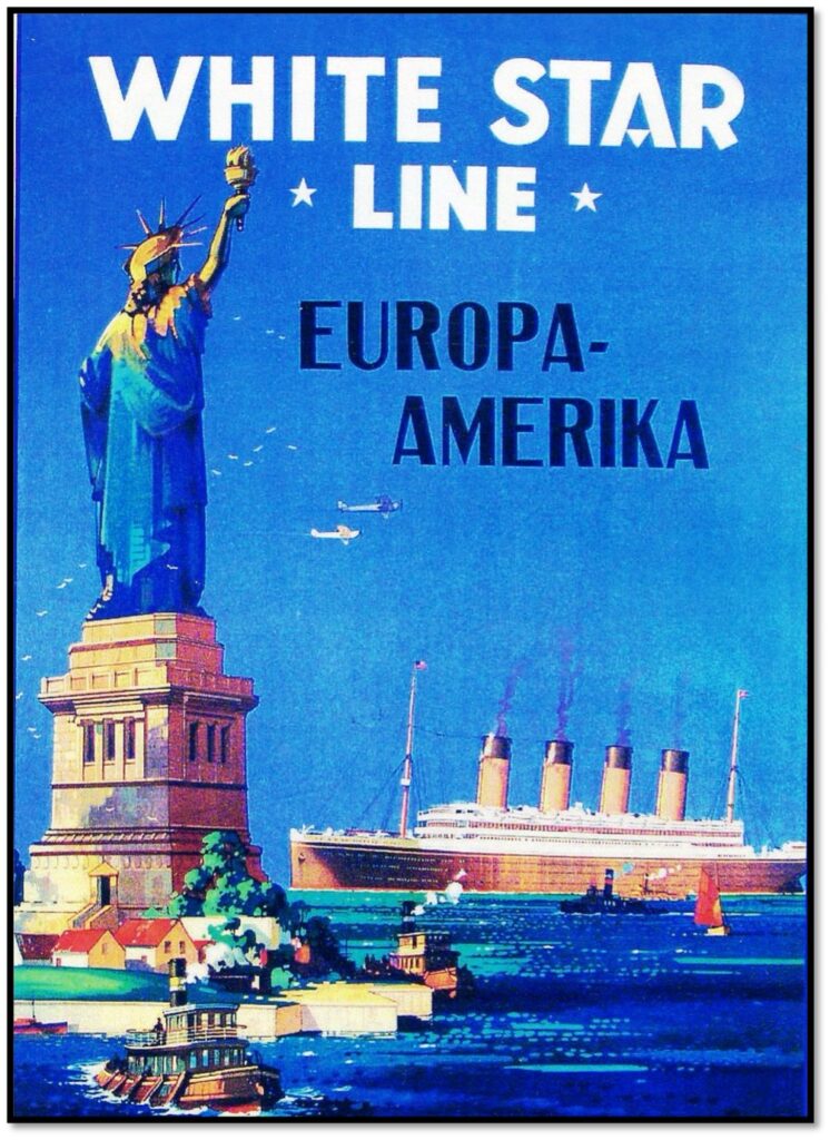 White Star Line's Titantic promotional poster. From the William H. Miller collection.