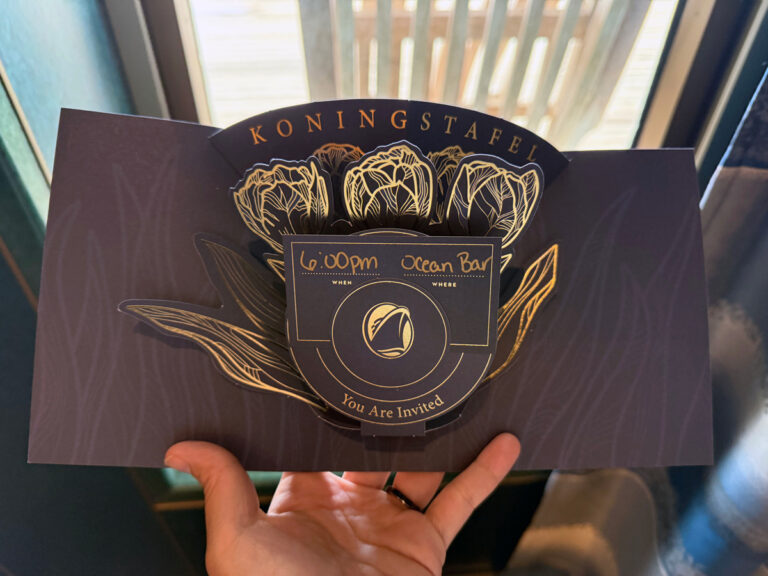 The beautiful Koningstafel Invitation