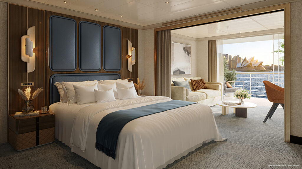 A rendering of the Journey line of onboard residences. Image courtesy of Crescents Seas.