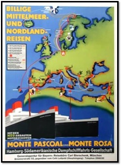An advertisement title "Cheap Mediterranean and Northern Land Voyages". From the William H. Miller Collection.
