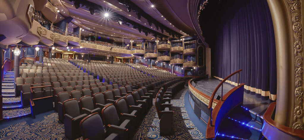 Queen Elizabeth's Royal Court Theatre will feature the at-sea premiere of Come From Away. Photo courtesy of Cunard Line.