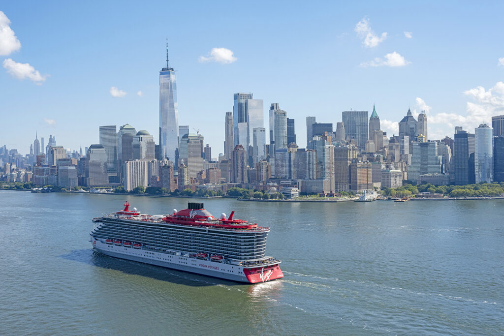 Virgin Voyages' new Brilliant Lady makes a maiden call at New York on Sept. 2. 