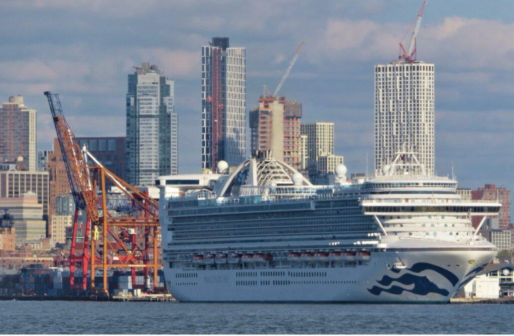 Caribbean Princess in Brooklyn-Red Hook. Credit: William H. Miller.