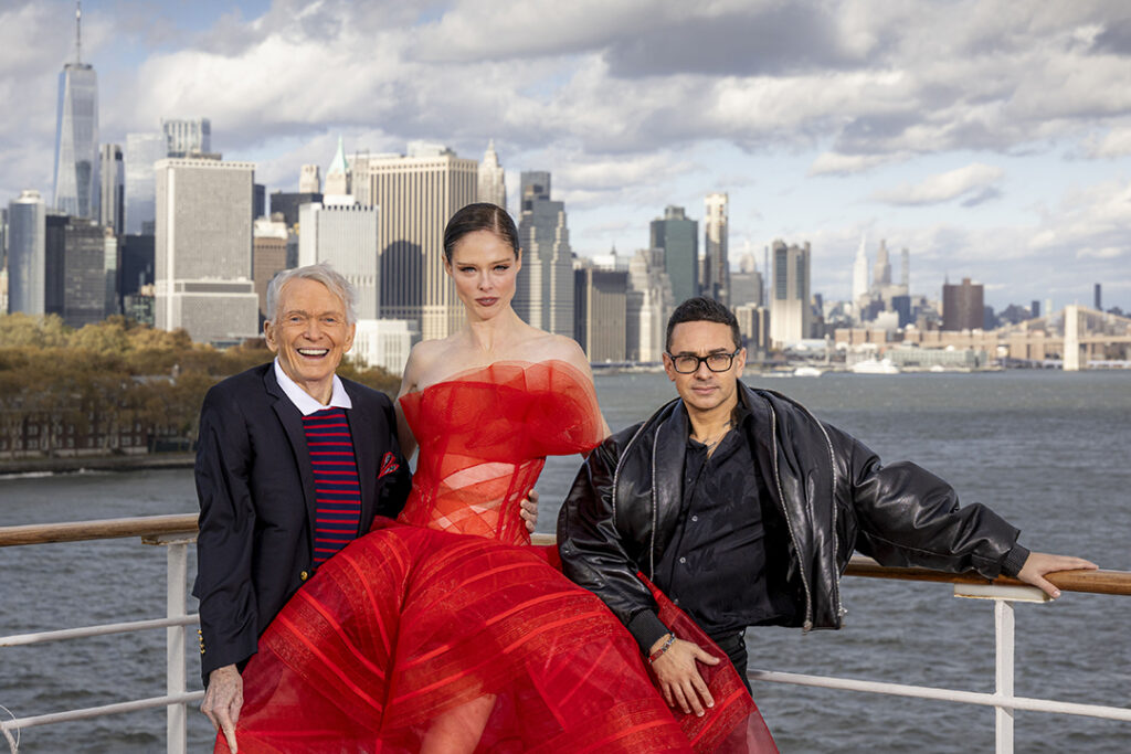 Cunard's Fifth Transatlantic Fashion Week headlines Bob Mackie, Coco Rocha and Christian Siriano aboard Queen Mary 2 this week. Picture by Christopher Ison.