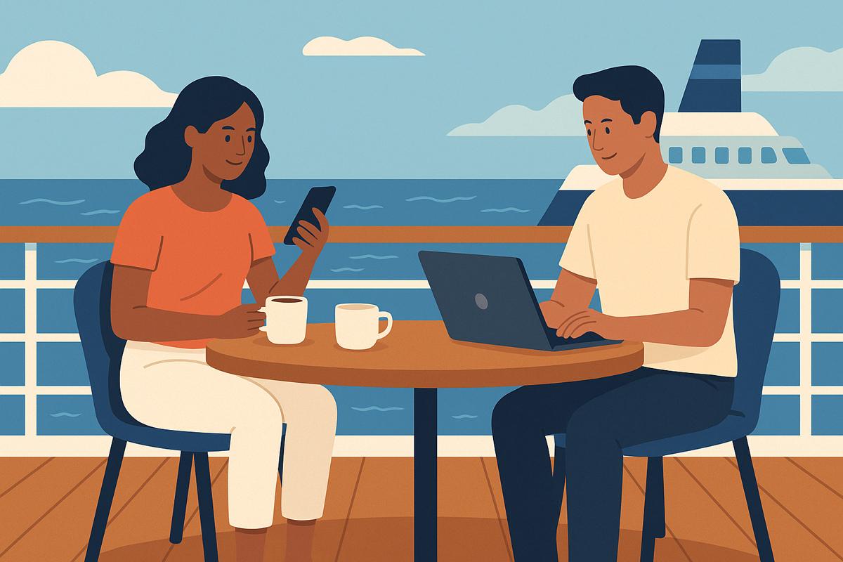 View of Cruise Ship WiFi: The Complete Guide to Internet at Sea - Cruise News