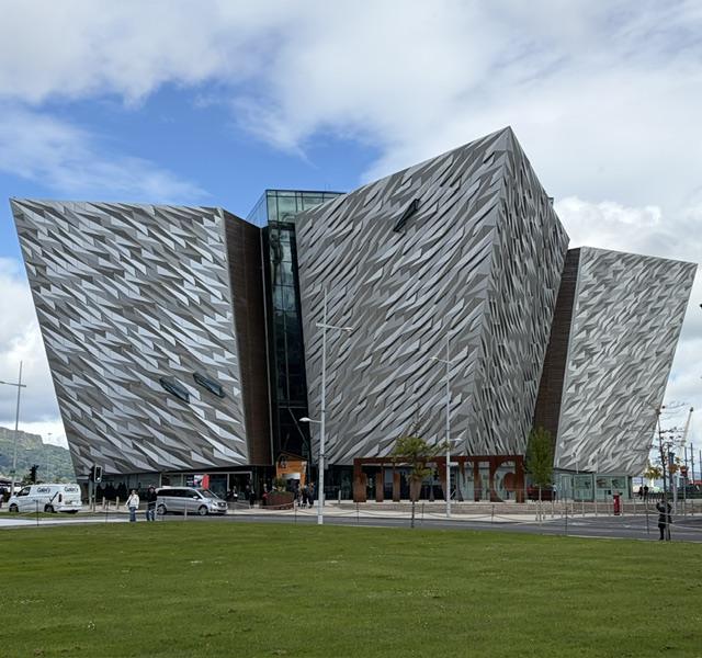 Belfast's iconic Titanic Museum, located at the site of the former Harland & Wolff shipyard where the Titanic was built. Photo: Judi Cuervo