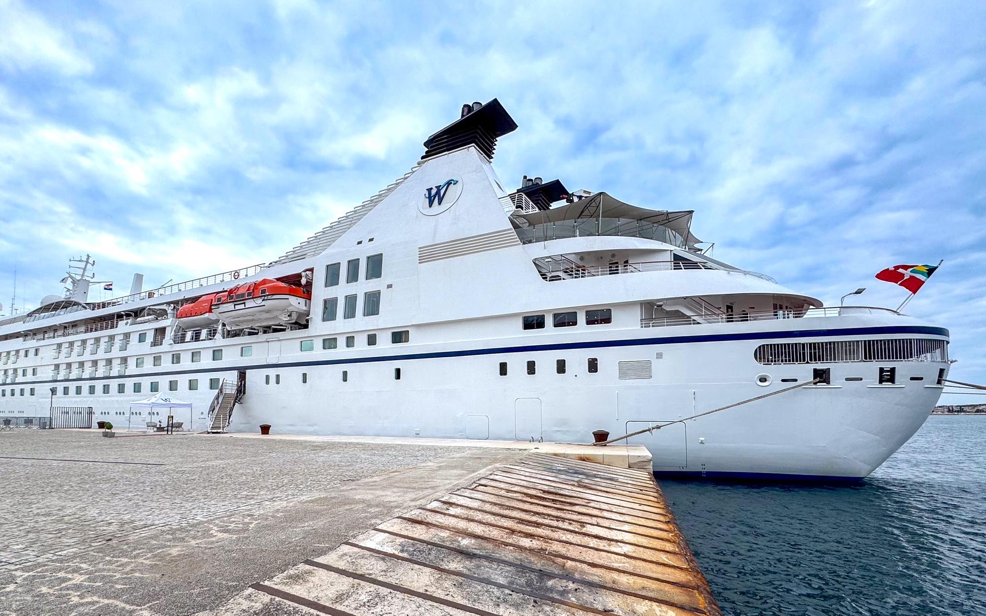 Windstar Cruises’ Star Legend docked in Zadar, Croatia. Photo: Gwen Pratesi.