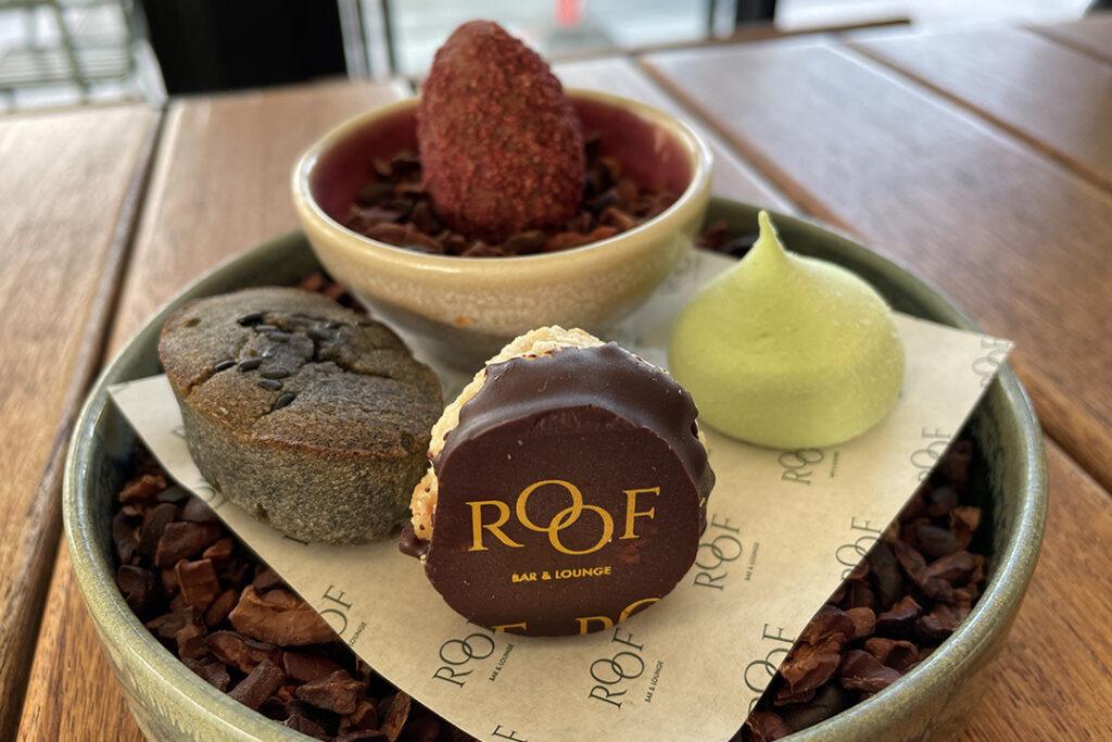 Tasty treats are served at the ROOF Bar & Lounge. Photo: Ming Tappin.