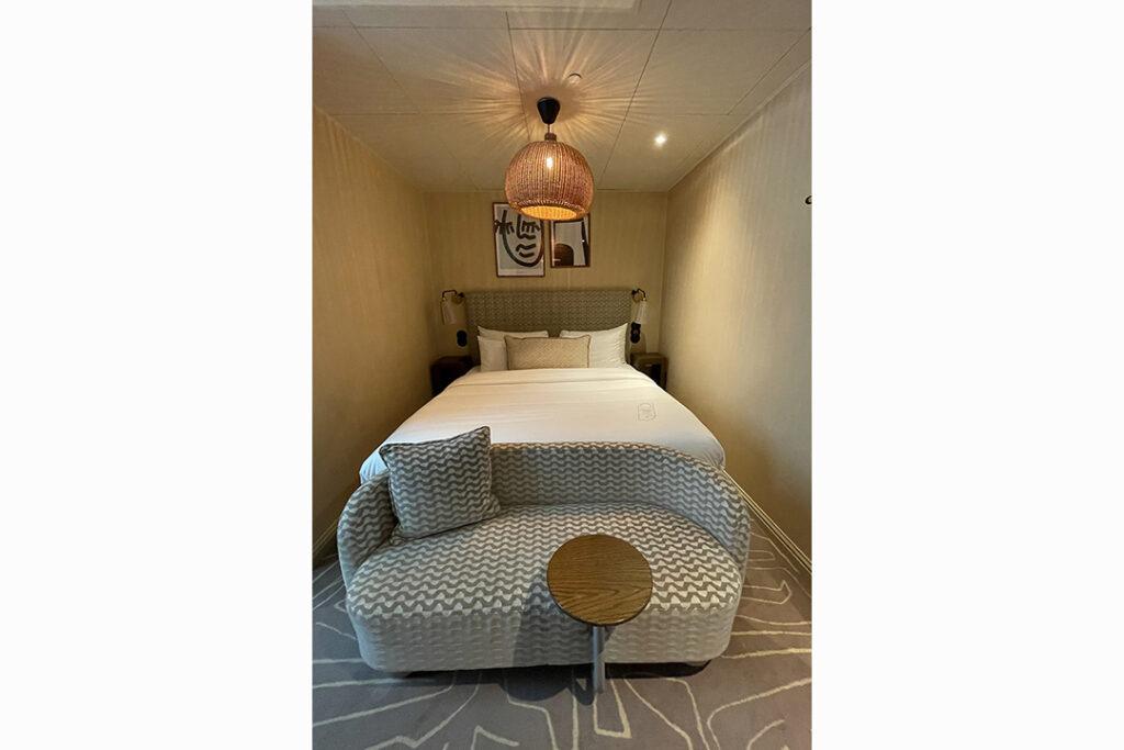 The 130-square-foot Cosy room suits a short stay or busy itinerary. Photo: Ming Tappin.